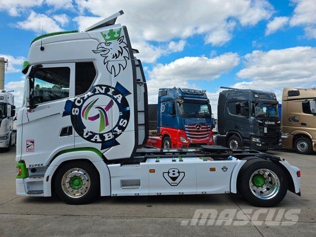 Scania S580 * V8 * ACC * RETARDER * STANDKLIMA * LEDER 트랙터 유닛