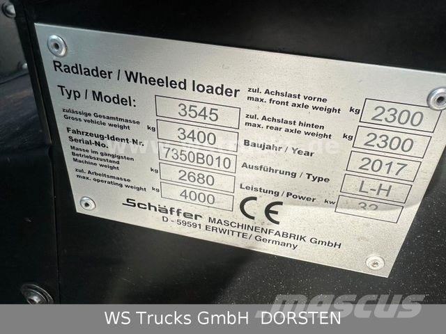 Schäffer 3545 Top Zustand Typ L-H Tractores