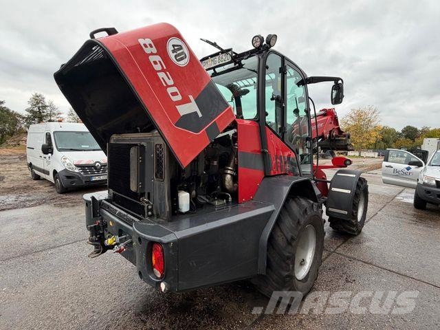 Schäffer 8620T / nur 2.717h / Schaufel & Gabel Gumikerekes homlokrakodók