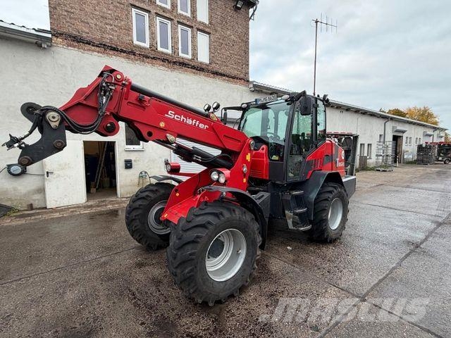Schäffer 8620T / nur 2.717h / Schaufel & Gabel Gumikerekes homlokrakodók
