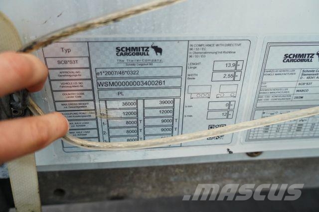 Schmitz Cargobull FIRANKA / MEGA / MULTI LOCK / XL / OŚ PODNOSZONA Semirremolques de caja de lona