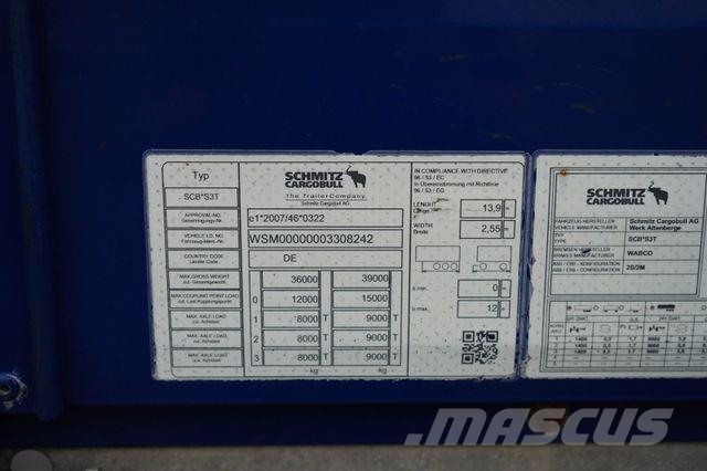 Schmitz Cargobull FIRANKA / MULTI LOCK / XL / OŚ PODNOSZONA 侧帘半挂车