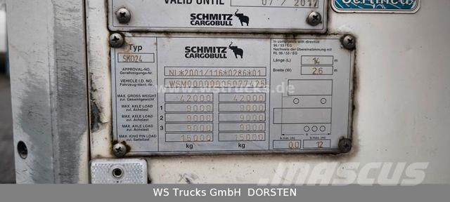 Schmitz Cargobull Kühlauflieger Rohrbahn, Meat,Fleisch,Vector 1850 Semirimorchi a temperatura controllata