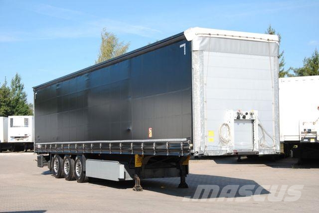 Schmitz Cargobull Lifting axle, pallet box Semirremolques de caja de lona