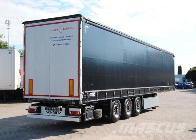 Schmitz Cargobull Lifting axle, pallet box Semirremolques de caja de lona
