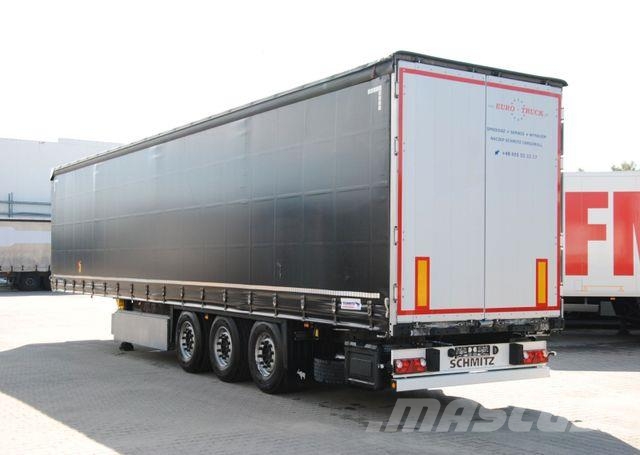 Schmitz Cargobull Lifting axle, pallet box Semirremolques de caja de lona