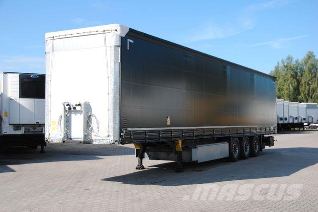 Schmitz Cargobull Lifting axle, pallet box Semirremolques de caja de lona