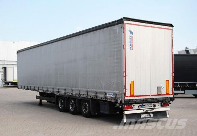 Schmitz Cargobull Mega, lifting axle, lifting roof Semirremolques con caja de lona