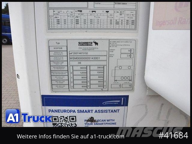 Schmitz Cargobull SCB S3B, Kühlkoffer, Rohrbahner, Fleisch, Meat, Semirremolques isotermos/frigoríficos