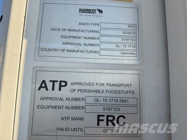 Schmitz Cargobull SCB*S3B/MULTI TEMP/CARRIER/Vector1550/LBW/4239h/ Koel-vries opleggers