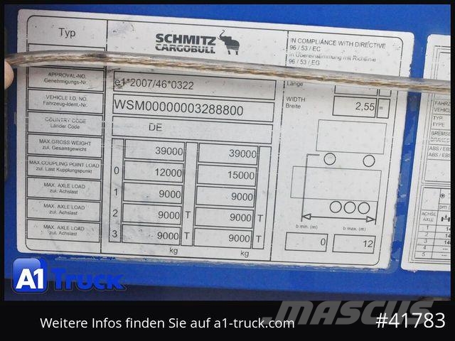 Schmitz Cargobull SD Tautliner,Coil, Code XL, Bahn, verzinkt, Curtainsiderauflieger