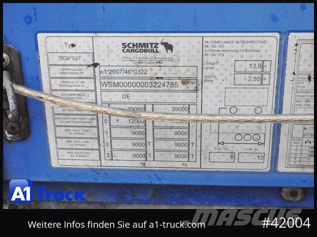 Schmitz Cargobull SD Tautliner, Code XL, Coil, Bahn, verzinkt Polprikolice s ponjavo