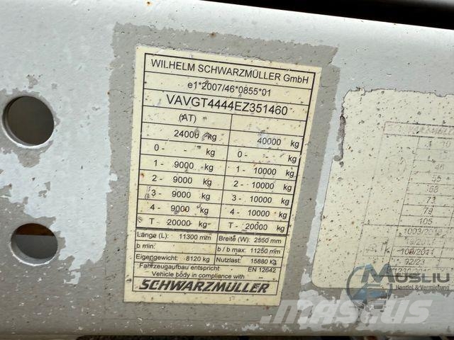 Schwarzmüller 4 Achs Tieflader hydr. Rampen verbreiterbar Zink Tieflader