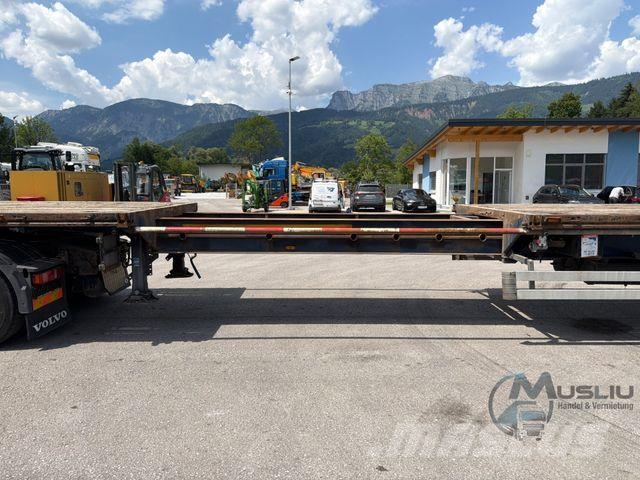 Schwarzmüller HANGLER 3 SAZEL 24-4, 4m ausziehbar Lenkachse نصف مقطورات مسطحة / مفصلية الجوانب
