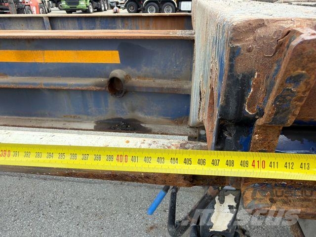 Schwarzmüller HANGLER 3 SAZEL 24-4, 4m ausziehbar Lenkachse نصف مقطورات مسطحة / مفصلية الجوانب