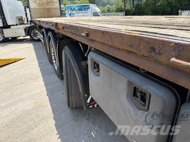 Schwarzmüller HANGLER 3 SAZEL 24-4, 4m ausziehbar Lenkachse نصف مقطورات مسطحة / مفصلية الجوانب