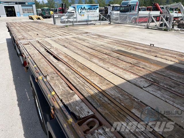 Schwarzmüller HANGLER 3 SAZEL 24-4, 4m ausziehbar Lenkachse نصف مقطورات مسطحة / مفصلية الجوانب