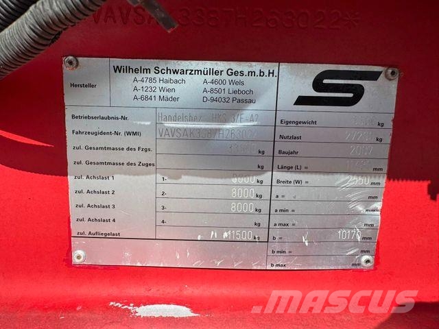 Schwarzmüller HKS 3/E-AK *GETREIDEKIPPER * ROLLPLANE * LIFT * Tippsemi