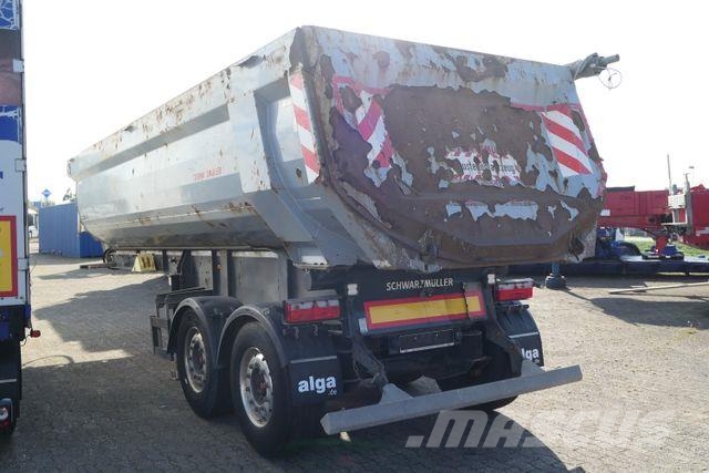 Schwarzmüller K-Serie, Stahl, 26m³, 2-Achser, Luft-Lift, SAF Kippladerauflieger