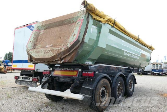 Schwarzmüller K-Serie, Stahl, 26m³, Luft-Lift, SAF, Rollplane Naczepy wywrotki / wanny