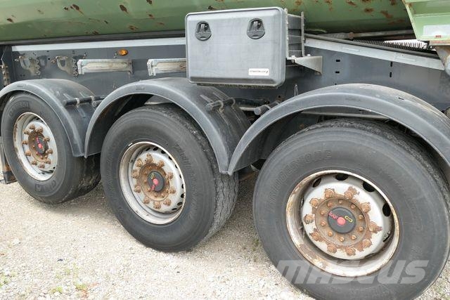 Schwarzmüller K-Serie, Stahl, 26m³, Luft-Lift, SAF, Rollplane Naczepy wywrotki / wanny