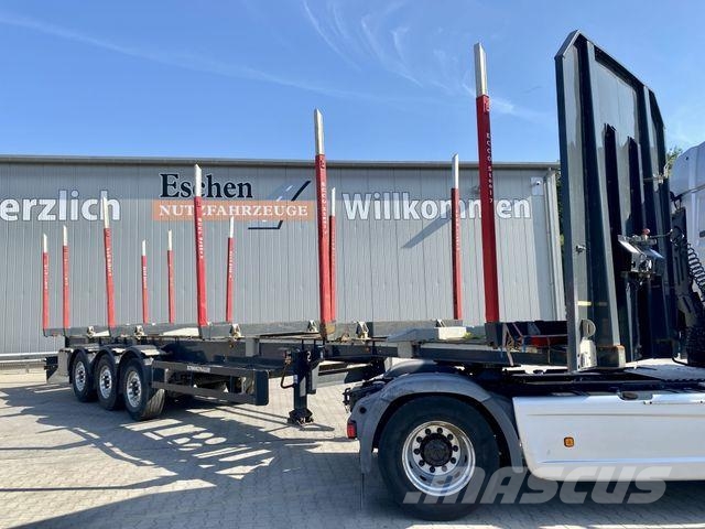 Schwarzmüller Langholzauflieger | BPW*Luft-Lift*EBS*ALU-Felgen Semirremolque de transporte de madera