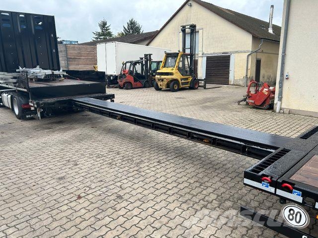 Schwarzmüller RH240 Jumbo Plateau Tieflader ausziehbar Semirremolques de carga baja