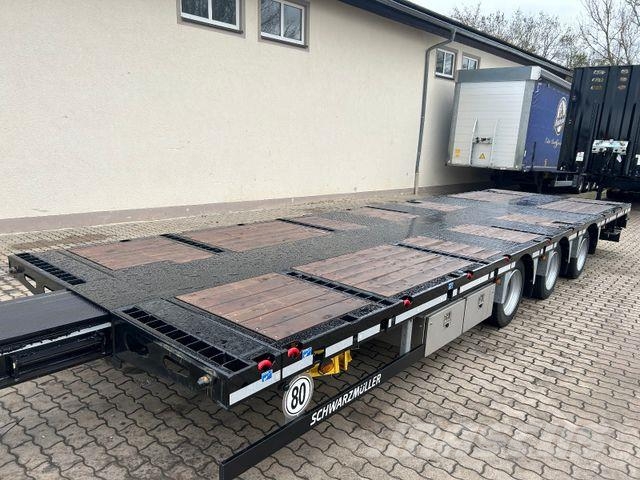 Schwarzmüller RH240 Jumbo Plateau Tieflader ausziehbar Semirremolques de carga baja