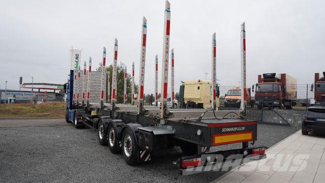 Schwarzmüller S1 Auflieger Holztransporter SAF-Achsen Lift Poluprikolice za stabla