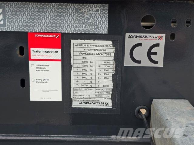 Schwarzmüller SK * KIPPER * BPW * HARDOX * STAHL * ROLLPLANE Kippladerauflieger
