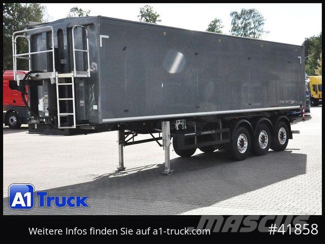 Schwarzmüller Vollalu, Lift Kombitür, 54m³ Palettenbreite, Benne semi remorque