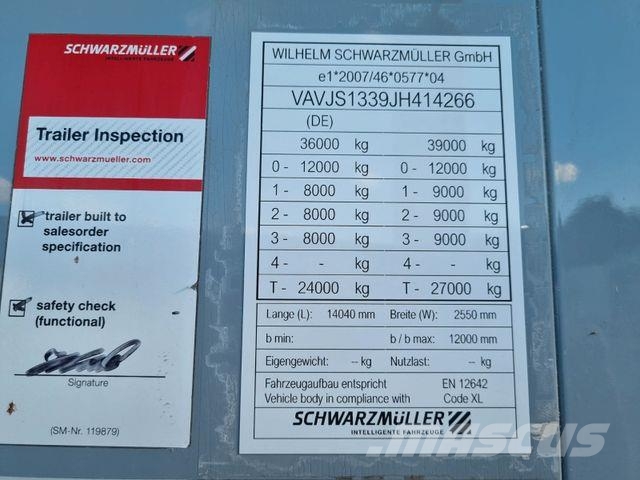 Schwarzmüller Walkingfloor 92m3 Floor 10 mm 2018 year Ημιρυμούλκες κόφα