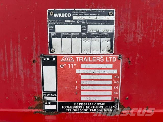 SDC Trailers LTD SDC 30/2 Liftachse BPW Semirremolques de volteo