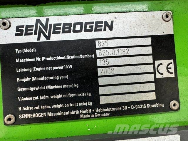 Sennebogen 825 Umschlagbagger ** BJ2008 *18390H/Greifer ** Εκσκαφείς με τροχούς - λάστιχα