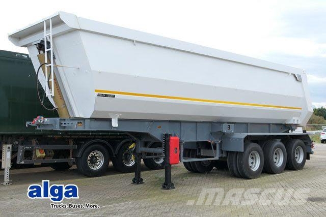 Stahl, Hardox, 42m³, Zwillingsreifen, gr. Achsen Kiper poluprikolice