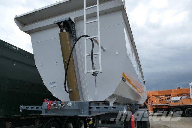 Stahl, Hardox, 42m³, Zwillingsreifen, gr. Achsen Kiper poluprikolice