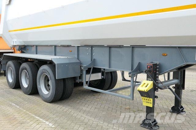 Stahl, Hardox, 42m³, Zwillingsreifen, gr. Achsen Kiper poluprikolice