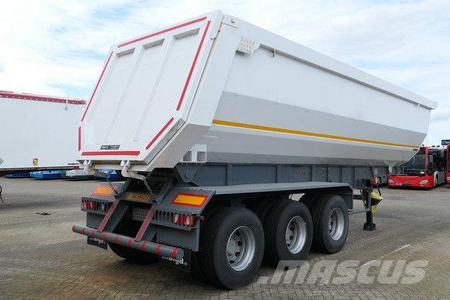 Stahl, Hardox, 42m³, Zwillingsreifen, gr. Achsen Kiper poluprikolice