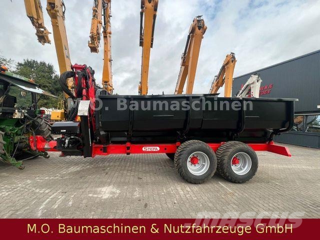 Stepa TA 16 holzanhänger mit Palfinger Kran مقطورات أشجار