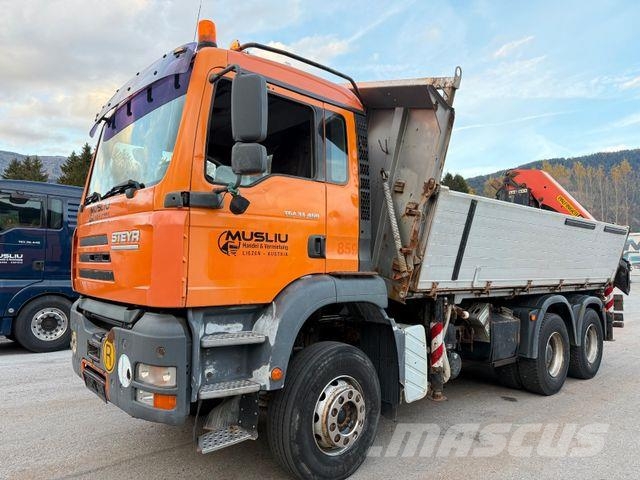 Steyr 33S46 6X4BB Retarder Kipper Kran PK 29002-6 Seil Kipper