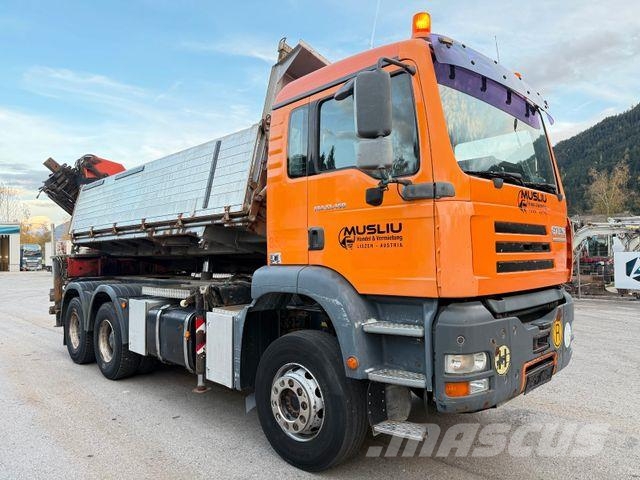 Steyr 33S46 6X4BB Retarder Kipper Kran PK 29002-6 Seil Kipper