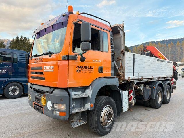 Steyr 33S46 6X4BB Retarder Kipper Kran PK 29002-6 Seil Kipper