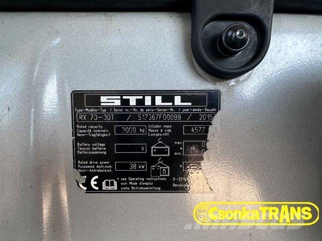 Still RX70-30, LPG, DUPLEX, SIDESHIFT. LIFT HEIGHT4.2 Περονοφόρα ανυψωτικά κλαρκ με φυσικό αέριο LPG