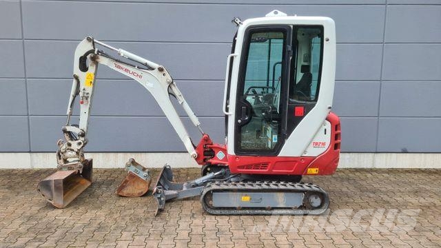 Takeuchi TB 216 - Powertilt HS01 - 2 Löffel - Mini excavators < 7t (Mini diggers)