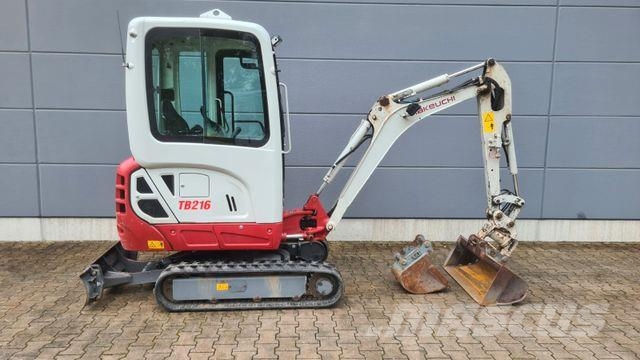 Takeuchi TB 216 - Powertilt HS01 - 2 Löffel - Mini excavators < 7t (Mini diggers)