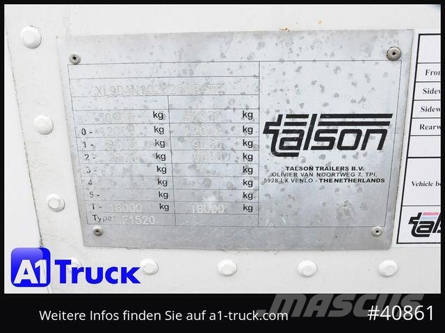 Talson F 1227, Möbelkoffer, Lenkachse, LBW, Ladebordwan Semirremolques de carrocería de cajas