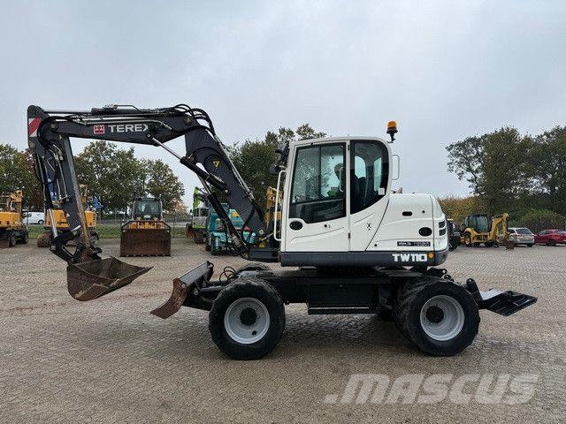 Terex TW 110, Schild, Pratzen, S.W.S, Knickausleger Excavadoras de ruedas