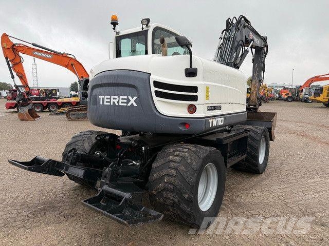 Terex TW 110, Schild, Pratzen, S.W.S, Knickausleger Excavadoras de ruedas