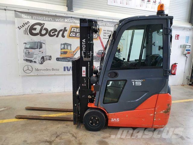 Toyota 8FBET15 / Batterie 07/2023 / HH: 4.3m! / 2.849h Електрически вилични кари-повдигачи