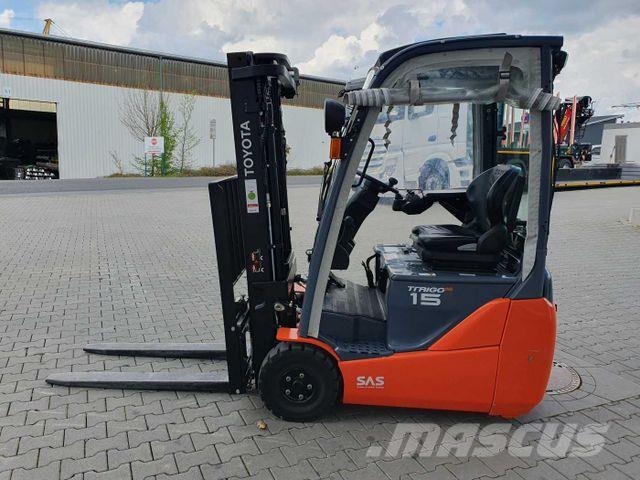Toyota 8FBET15 / Triplex: 4.30m / nur 393h! / SS Електрически вилични кари-повдигачи